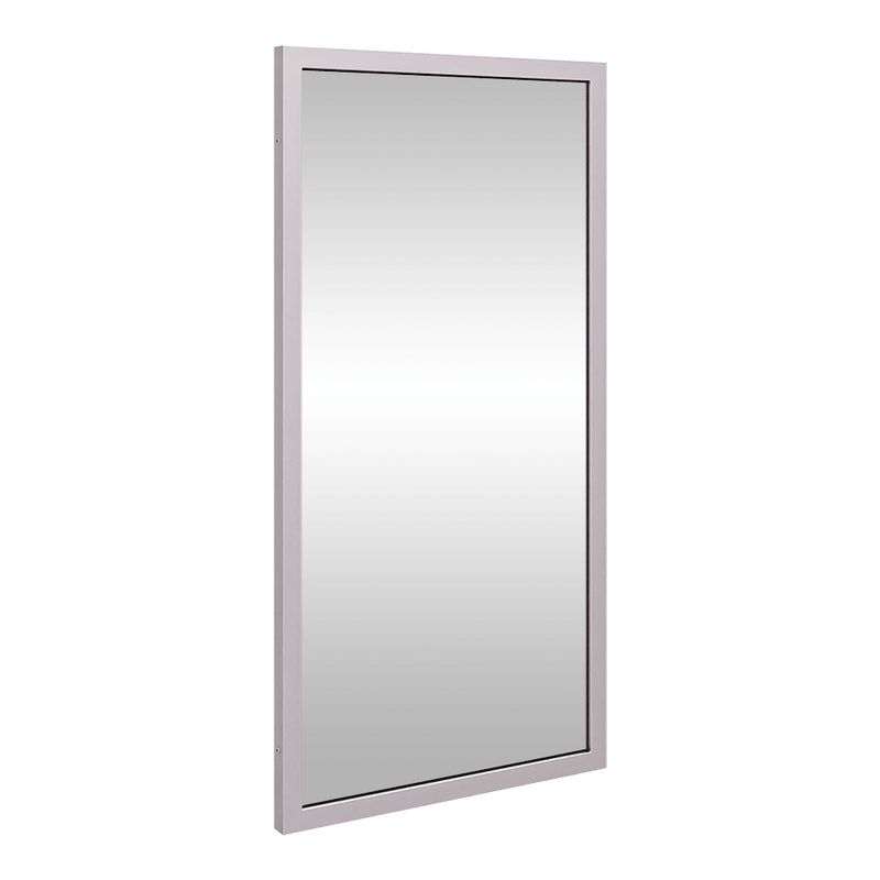 910mmH x460mmW Framed Mirror in Satin Stainless Steel - ML771_2