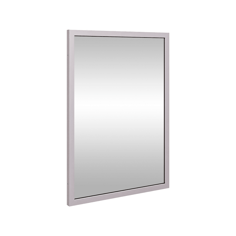 760mmH x 610mmW Framed Mirror in Satin Stainless Steel - ML771_3