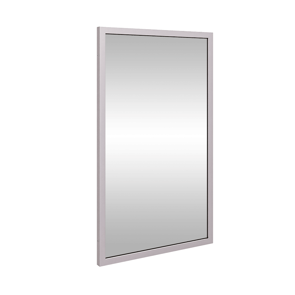 910mmH x 610mmW Framed Mirror in Satin Stainless Steel - ML771_4
