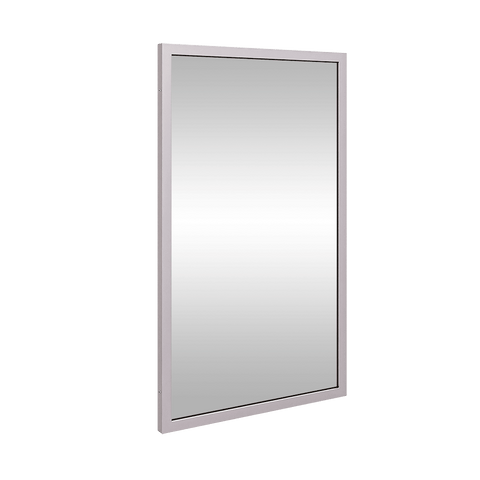 910mmH x 610mmW Framed Mirror in Satin Stainless Steel - ML771_4