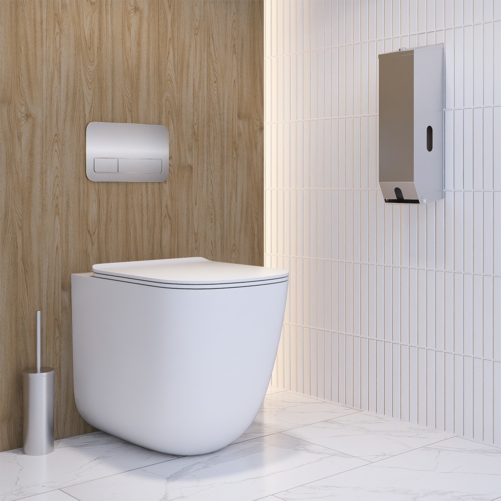 Triple Toilet Roll Dispenser in Satin Stainless Steel - ML833SS
