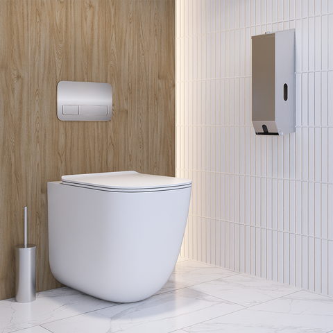 Triple Toilet Roll Dispenser in Satin Stainless Steel - ML833SS