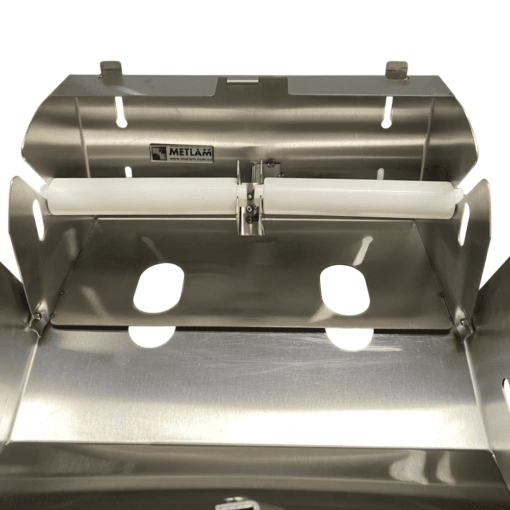 Double Toilet Roll Holder Lockable in Satin Stainless Steel - ML835_TRH