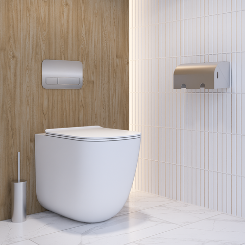 Double Toilet Roll Holder Lockable in Satin Stainless Steel - ML835_TRH