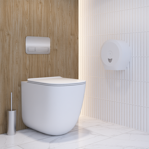 Jumbo Toilet Roll Dispenser in ABS White - ML840MKII_WHT