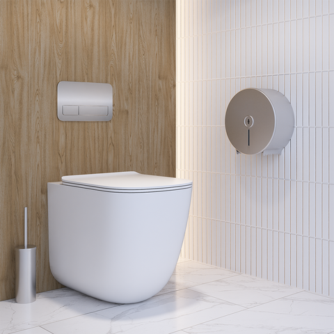 Jumbo Toilet Roll Dispenser in Satin Stainless Steel - ML841