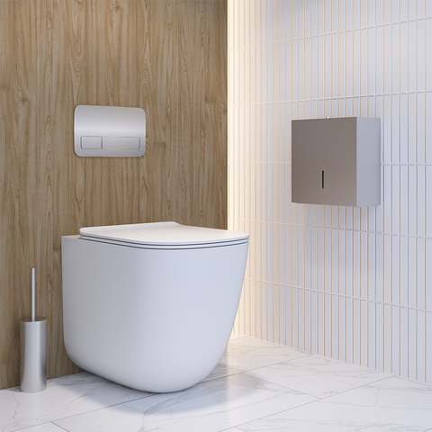 Jumbo Toilet Roll Dispenser in Satin Stainless Steel - ML842