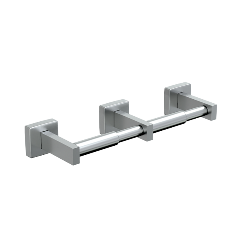 Double Toilet Roll Holder in Polished Stainless Steel - ML256B