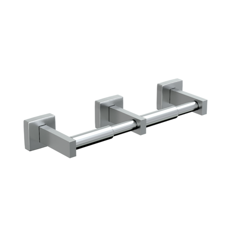 Double Toilet Roll Holder in Polished Stainless Steel - ML256B