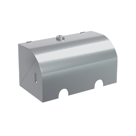 Double Toilet Roll Holder Lockable in Satin Stainless Steel - ML835_TRH