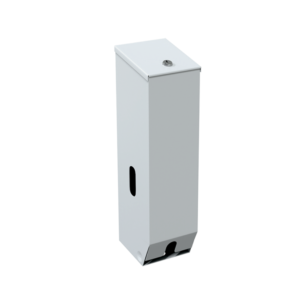 Triple Toilet Roll Dispenser in White Powder Coat - ML833W