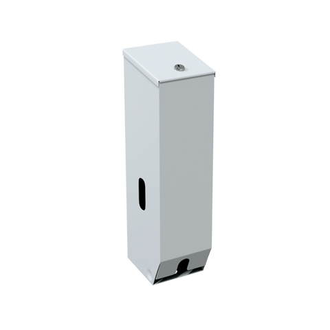 Triple Toilet Roll Dispenser in White Powder Coat - ML833W