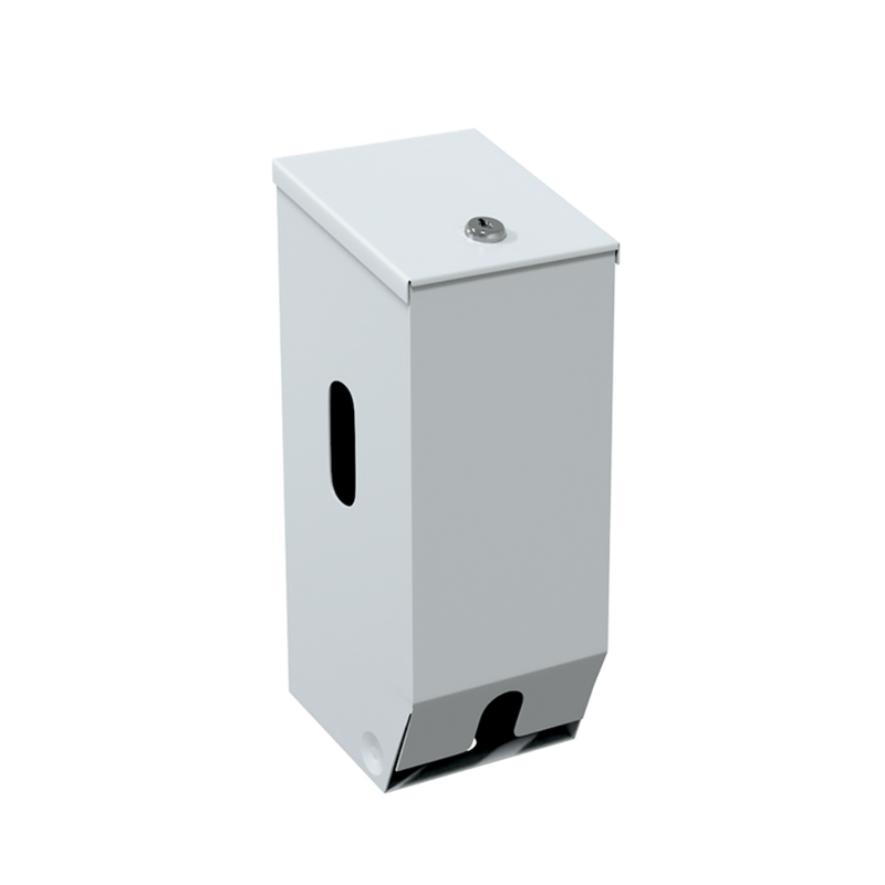 Double Toilet Roll Dispenser in White Powder Coat - ML832W