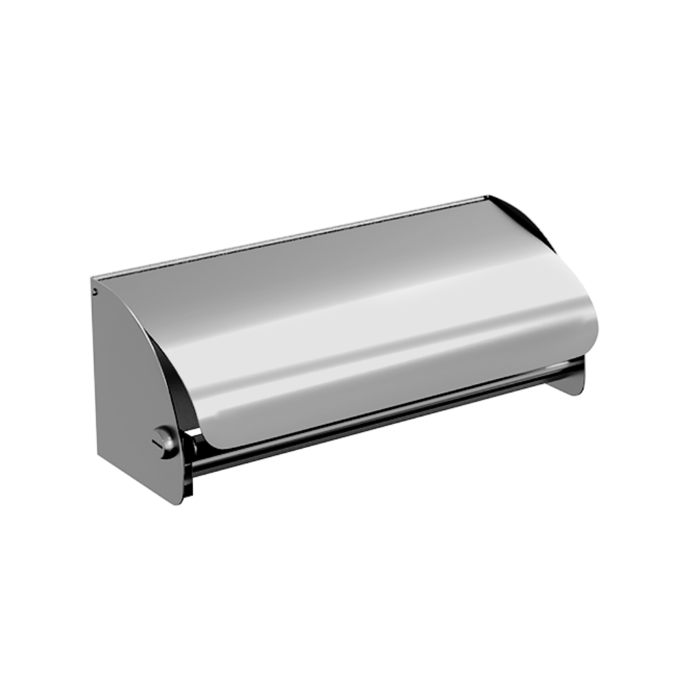 Double Toilet Roll Holder Lockable in Satin Stainless Steel - ML267SS