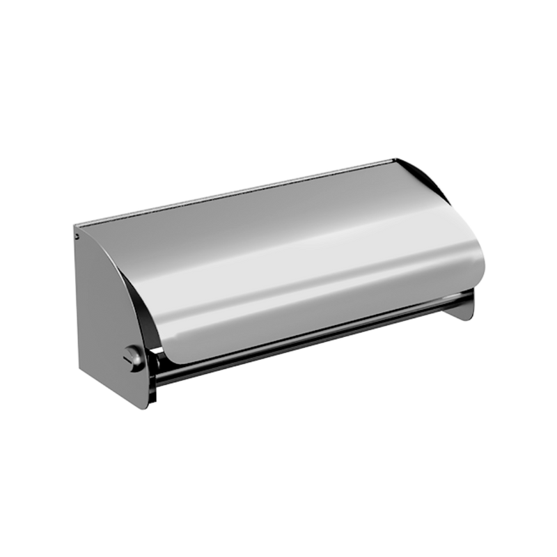 Double Toilet Roll Holder Lockable in Satin Stainless Steel - ML267SS