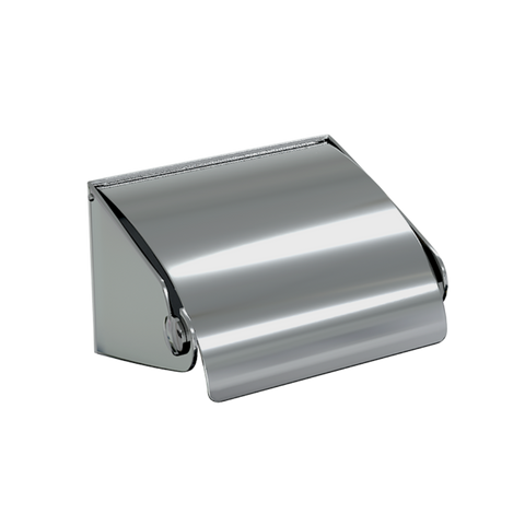 Hooded Single Toilet Roll Holder in Polished Stainless Steel - ML272_TRH_PSS