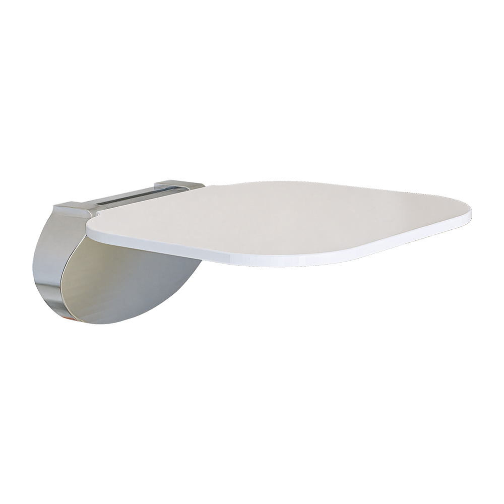 Folding Shower Seat in White - ML989_WHT
