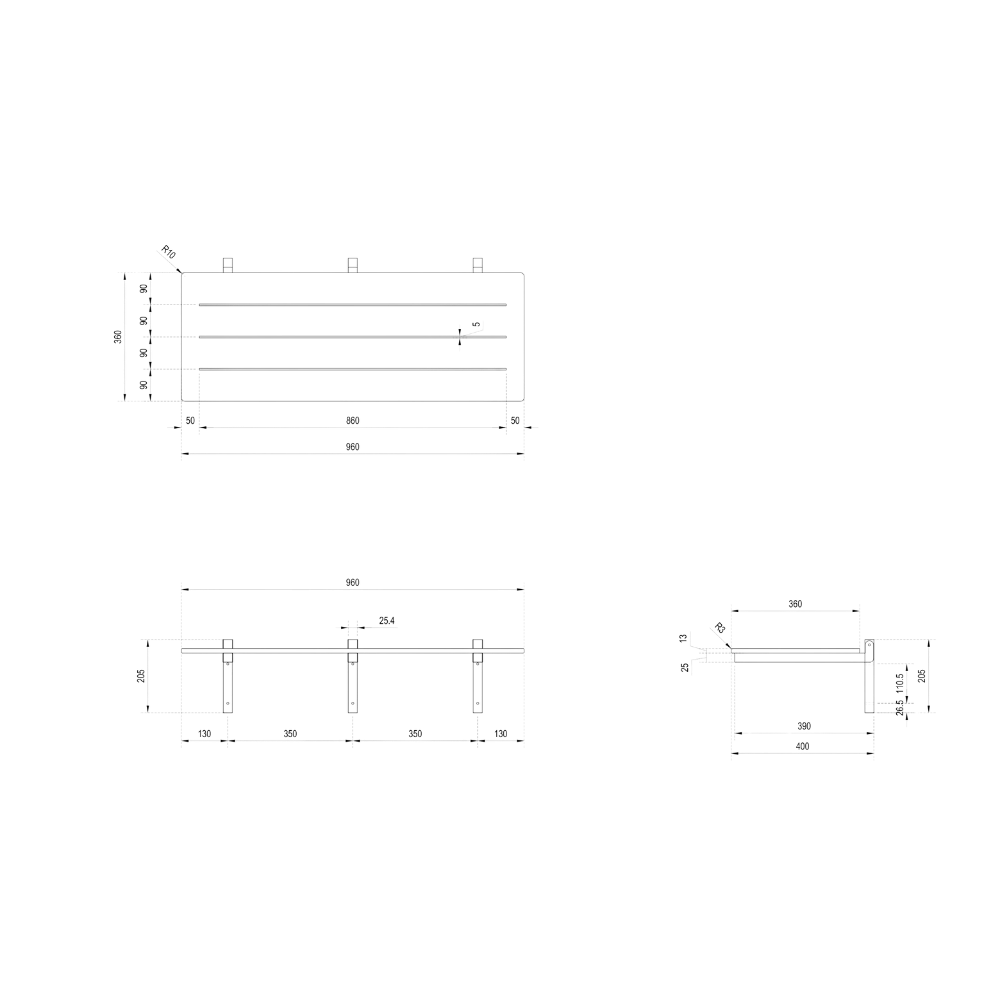 Accessible Folding Shower Seat in Compact Laminate - ML991_CL