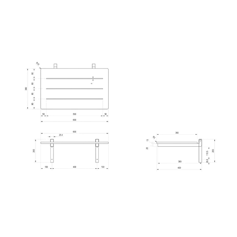 Folding Shower Seat in Compact Laminate - ML993_CL