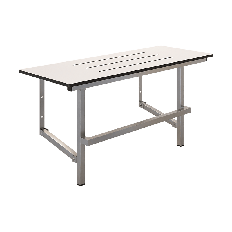 Accessible Folding Shower Seat with Handle in Phenolic - ML995_PH