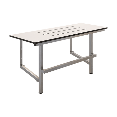 Accessible Folding Shower Seat with Handle in Phenolic - ML995_PH