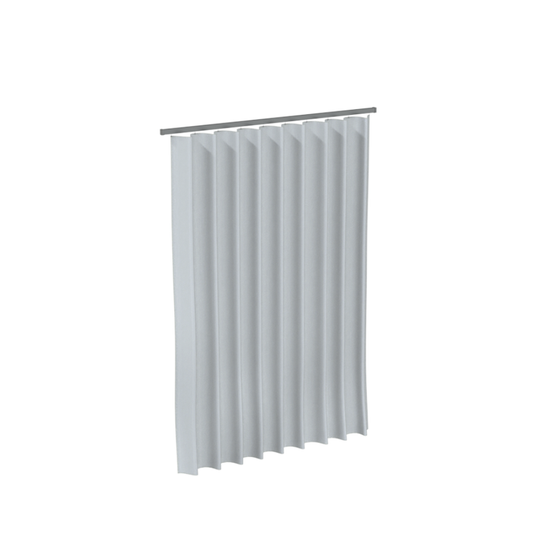 3000mm x 2000mm White Nylon Taffeta Shower Curtain - SC_WNT3020