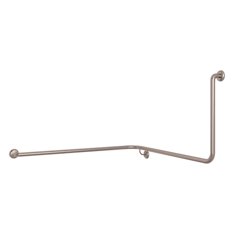 90° Flush Mount Wrap Around Modular Grab Rail LH in Satin Stainless Steel - MLR115MOD_SS