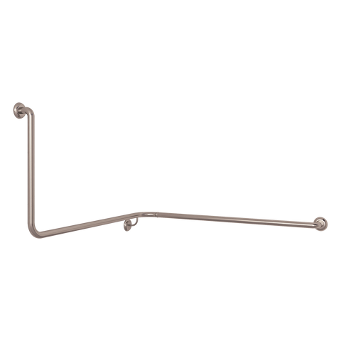 90° Flush Mount Wrap Around Modular Grab Rail RH in Satin Stainless Steel - MLR116MOD_SS