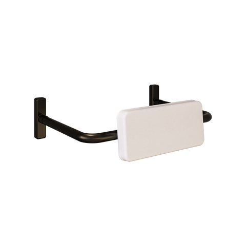 Straight Rail Padded Backrest in Designer Black - MLR119MKII_DESIGNER