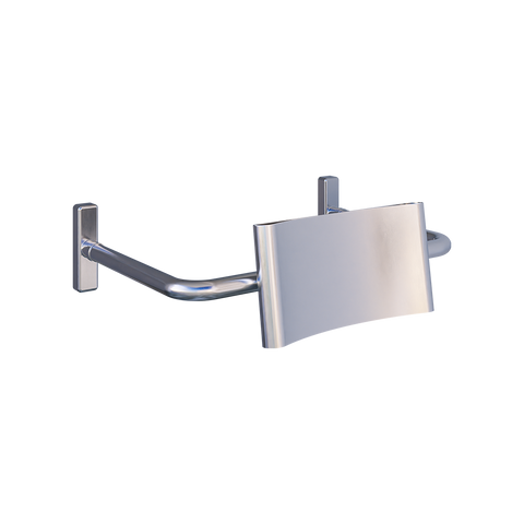 Vandal Proof Straight Arm Backrest in Satin Stainless Steel - MLR119_VP