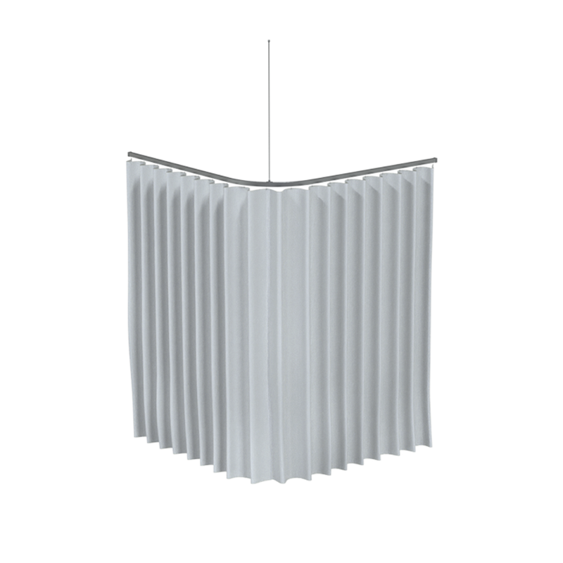 1200mm x 1200mm L Bend Shower Curtain Track System - SCT_1200X1200MM