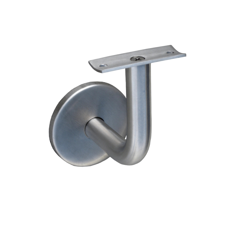 Concave Hand Rail Bracket in Satin Stainless Steel - MLR386