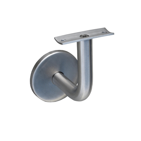 Concave Hand Rail Bracket in Satin Stainless Steel - MLR386