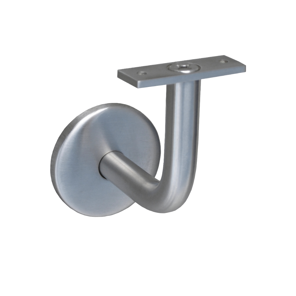 Flat Hand Rail Bracket in Satin Stainless Steel - MLR385
