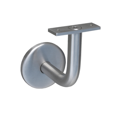 Flat Hand Rail Bracket in Satin Stainless Steel - MLR385