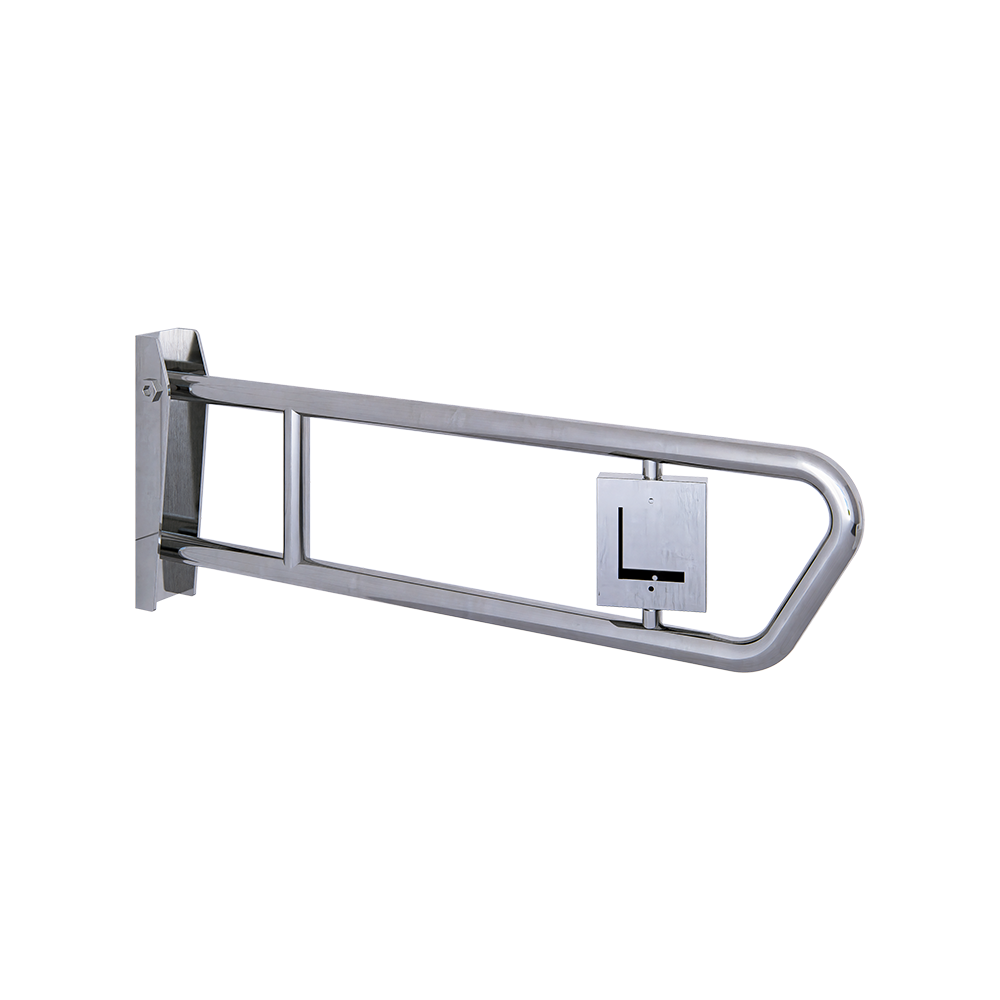 Universal Pull Down Grab Rail with Support Call Facility in Satin Stainless Steel - MLR50NCAL_UNI_SS