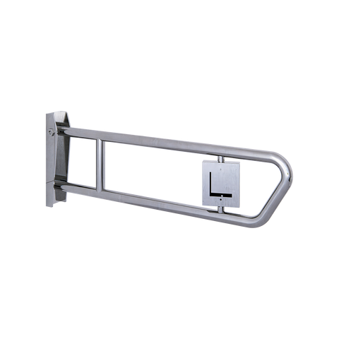 Universal Pull Down Grab Rail with Support Call Facility in Satin Stainless Steel - MLR50NCAL_UNI_SS