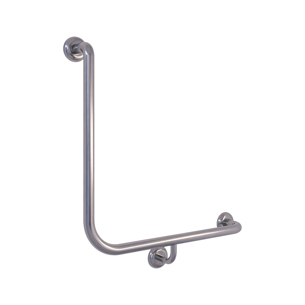 90° Bariatric Grab Rail in Satin Stainless Steel - MLRB_112RH_SS