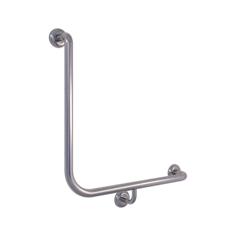 90° Bariatric Grab Rail in Satin Stainless Steel - MLRB_112RH_SS
