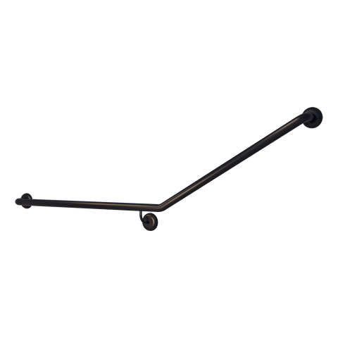 30° Flush Mount Side Wall LH Grab Rail in Designer Black - MLR101X_DESIGNER