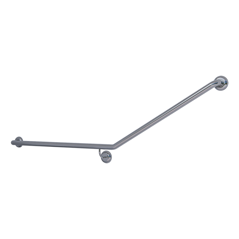 30° Flush Mount Side Wall LH Grab Rail in Satin Stainless Steel - MLR101X_SS