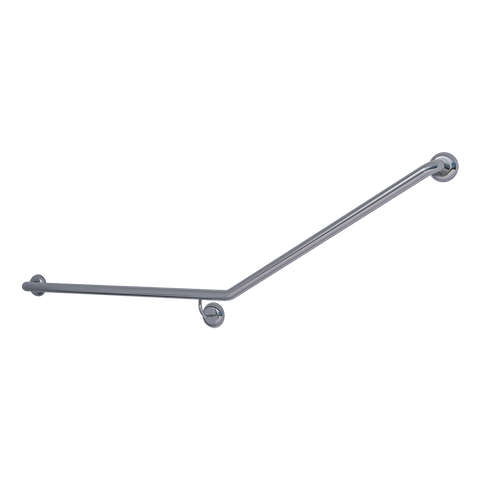 30° Flush Mount Side Wall LH Grab Rail in Satin Stainless Steel - MLR101X_SS