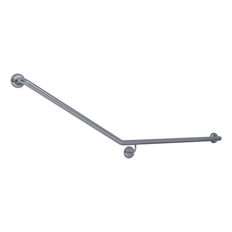 30° Flush Mount Side Wall RH Grab Rail in Satin Stainless Steel - MLR102X_SS