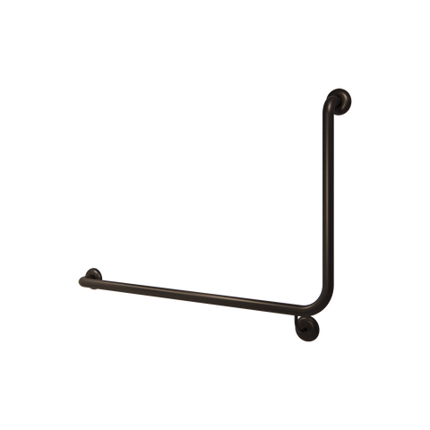 90° Flush Mount Side Wall LH Grab Rail in Designer Black - MLR103X_DESIGNER