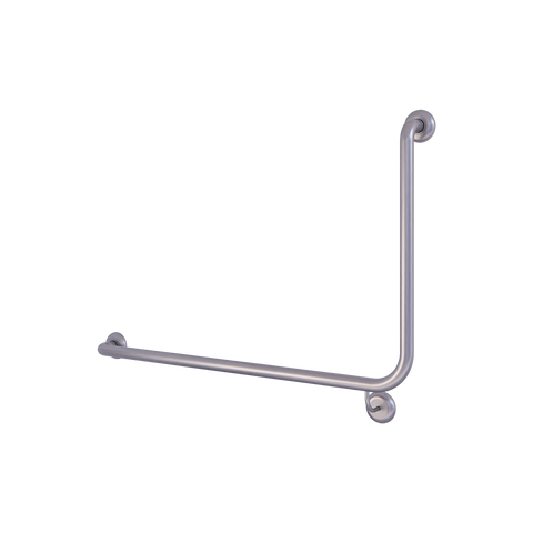 90° Flush Mount Side Wall LH Grab Rail in Satin Stainless Steel - MLR103X_SS