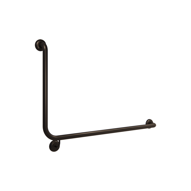 90° Flush Mount Side Wall RH Grab Rail in Designer Black - MLR104X_DESIGNER