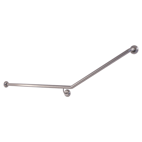 30° Flush Mount Rear/Side Wall LH Grab Rail in Satin Stainless Steel - MLR105X_SS