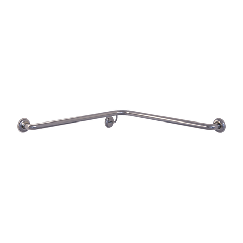 Corner Wall Flush Mount RH Shower Grab Rail in Satin Stainless Steel - MLR110_SS