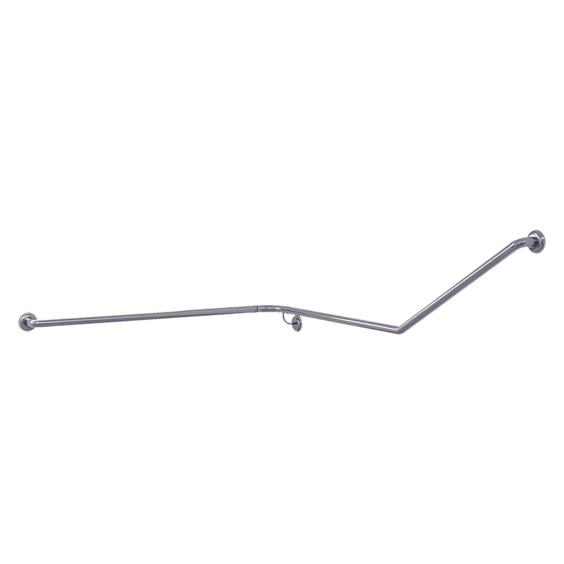 30° Flush Mount Wrap Around Modular Grab Rail LH in Satin Stainless Steel - MLR113MOD_SS