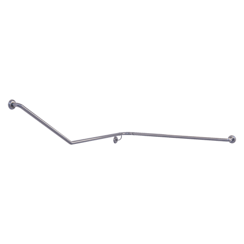 30° Flush Mount Wrap Around Modular Grab Rail RH in Satin Stainless Steel - MLR114MOD_SS